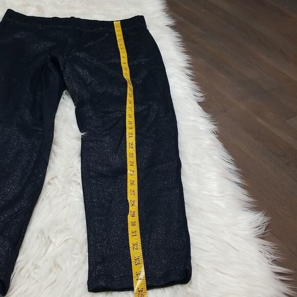 Soft Surroundings Sparkly Black Pull on Ankle Pants - Picture 9 of 10